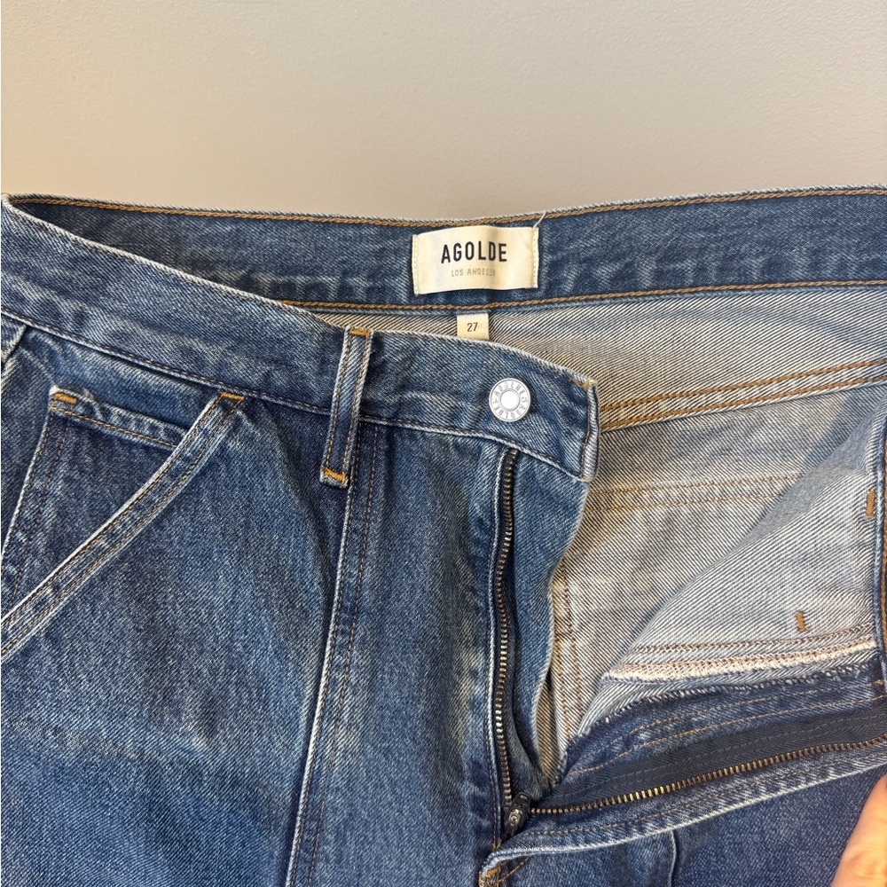 Agolde Light Blue High-Rise Denim Jeans